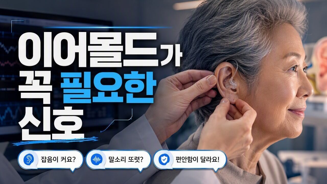 보청기 상담에서 ‘이어몰드 제작’이 꼭 필요한지 구분하는 방법, 비용보다 먼저 따질 기준
