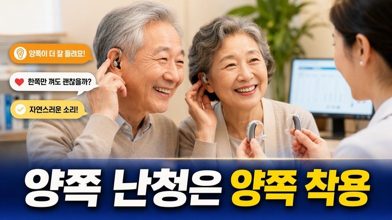 보청기 한쪽만 착용해도 될까? 양쪽 난청에서 달라지는 선택 기준