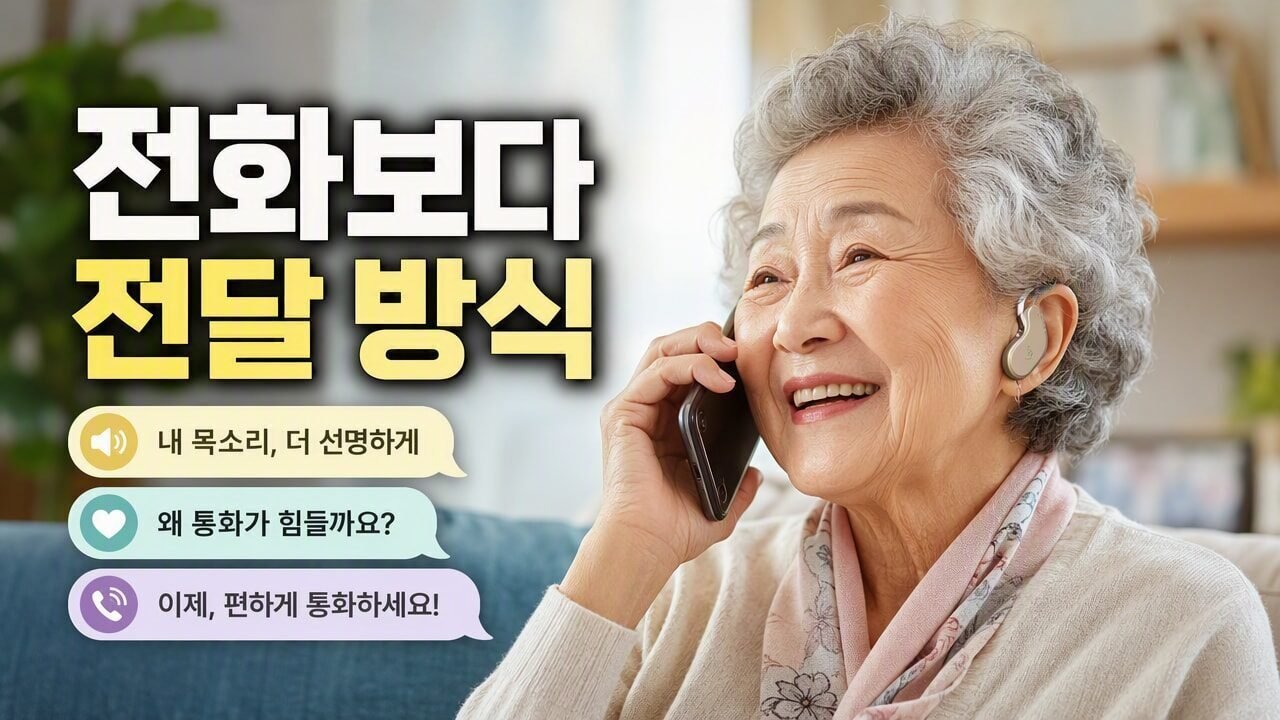 보청기 전화 통화가 어려울 때, 휴대폰보다 먼저 확인할 말소리 전달 방식