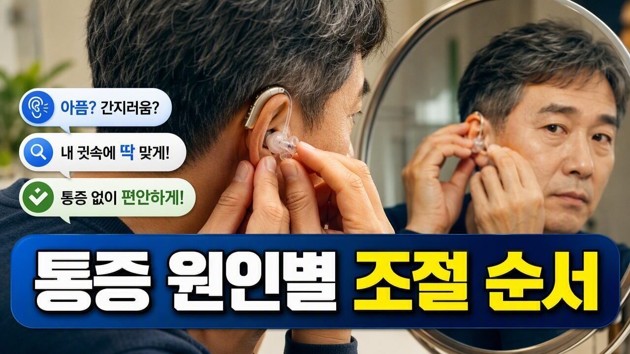 보청기 착용 중 귀가 아플 때 바로 조절할 부위, 이어팁·이어몰드 선택 기준 5가지