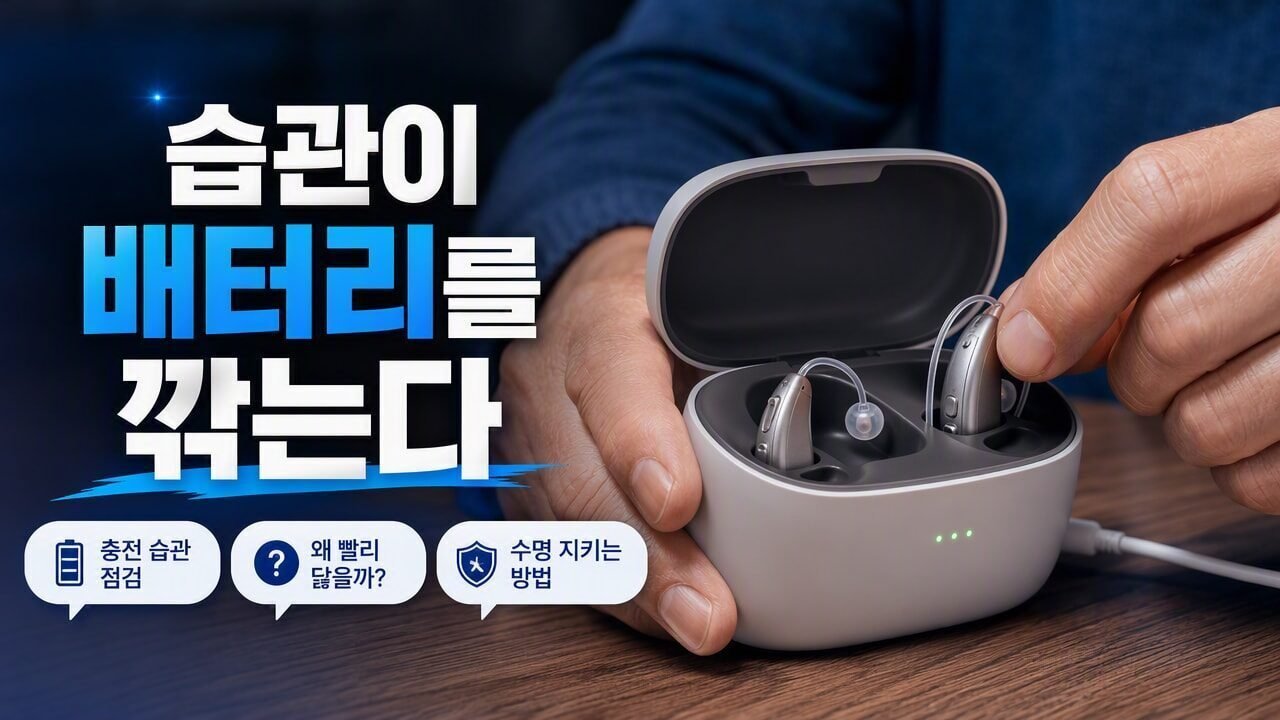 보청기 배터리 충전식이 빨리 닳는 편인가요? 사용 습관별로 줄어드는 원인 비교