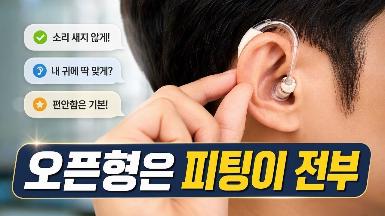 오픈형 보청기에서 말소리가 ‘사라지거나 작게’ 들리는 경우, 귀에 맞는 조절 포인트 5가지
